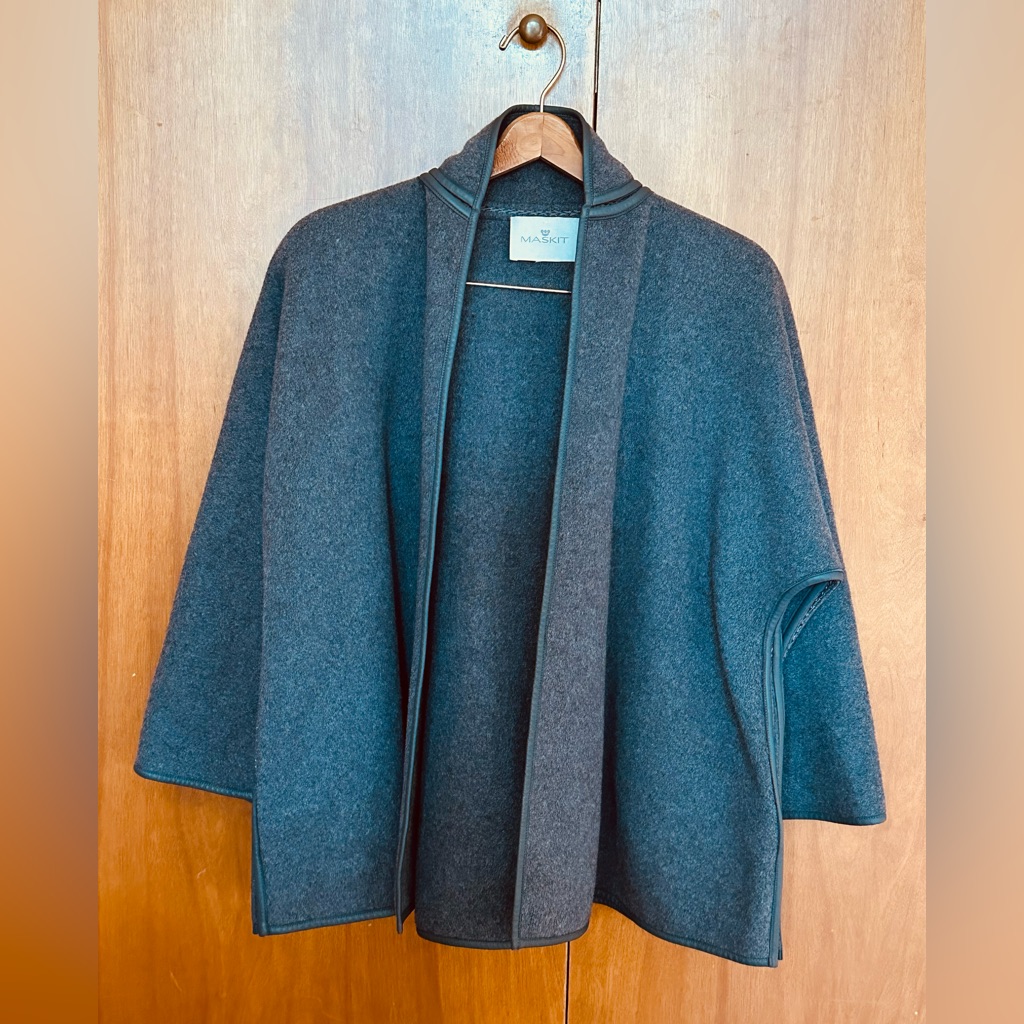 Maskit Charcoal Gray Women's Poncho